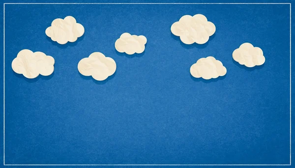 Cloudy sky paper — Stock Photo, Image