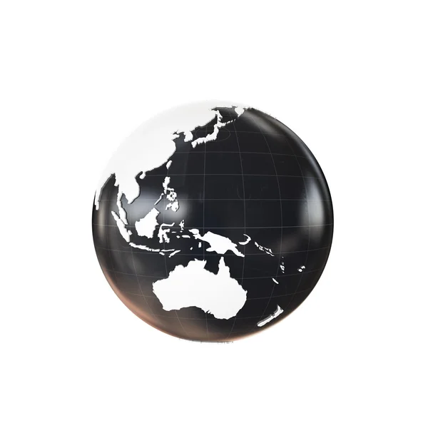 Küre 3d jeopolitik kalıptan çekilmiş — Stok fotoğraf
