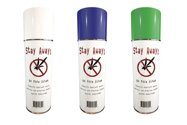 Spray de mosquito pode — Fotografia de Stock
