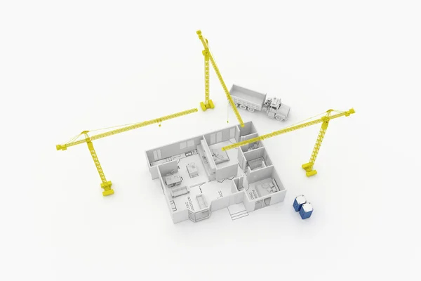 Het platform plan van een Residencieel huis — Stockfoto