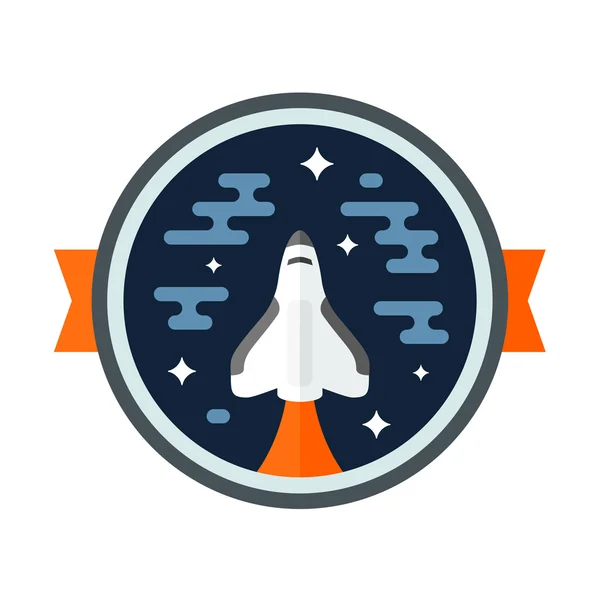 Shuttle badge — Stockvector