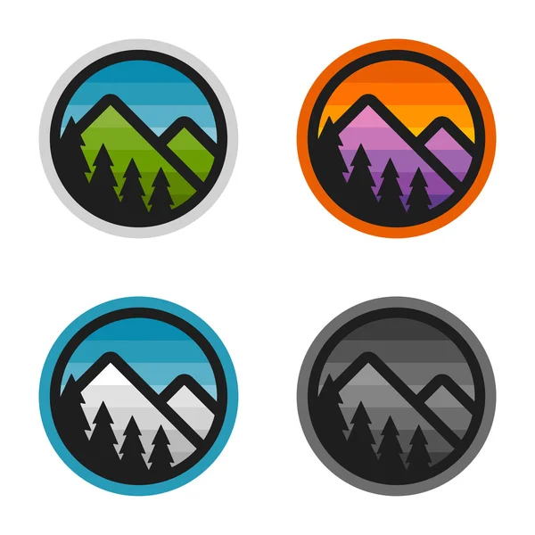 Berg badges — Stockvector