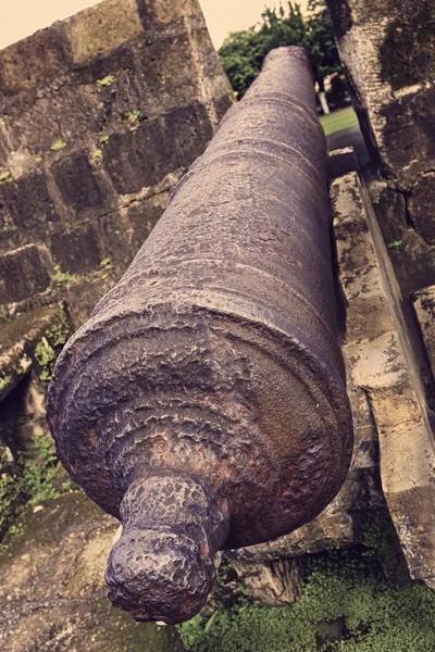 Vintage cannon tilted — Stock Photo, Image