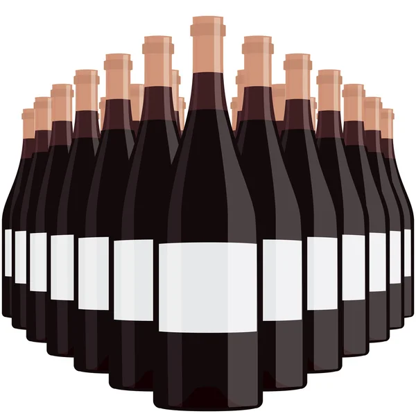 Butelek wina — Wektor stockowy