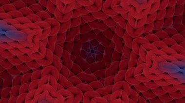 Örtülü kadife yüzey yıldız şeklinde renk değiştirir. Döngü Videosu