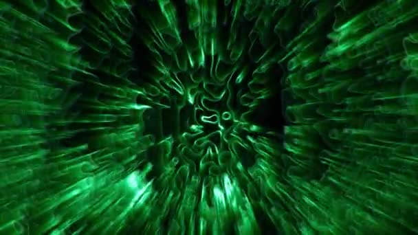 Ondas verdes abstratas. Vídeo cíclico — Vídeo de Stock