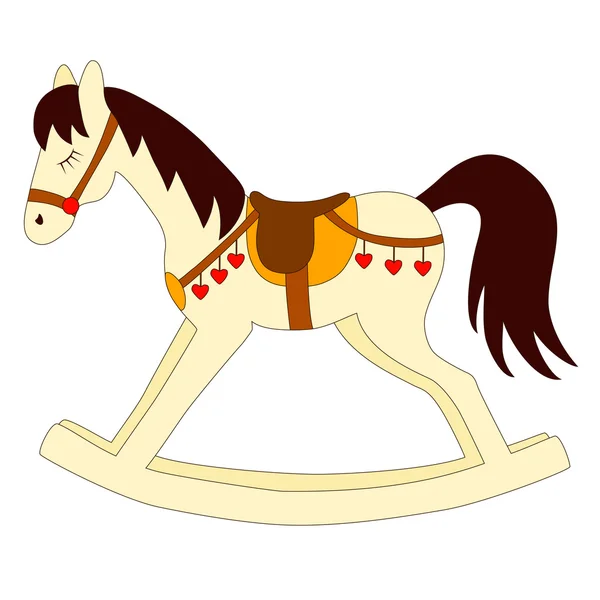 Sweet rocking horse — Stock Vector