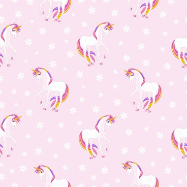 Kusursuz narin doku, tek boynuzlu atlar ve çiçekler.