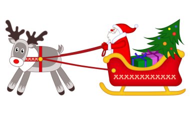 Rudolph ile Noel atlı kızak