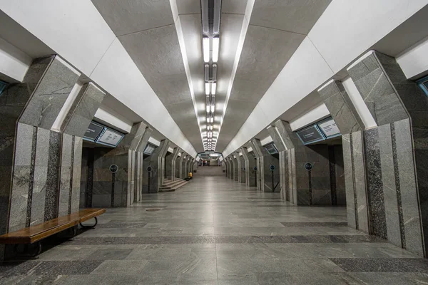 Innenraum Der Metrostation Derzhprom Charkiw Ukraine Juni 2021 — Stockfoto