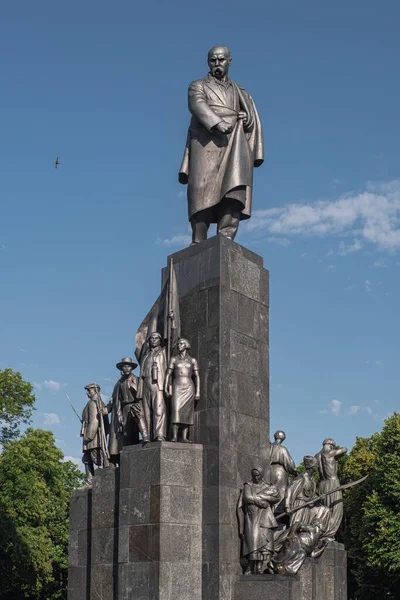 Μνημείο Του Τάρας Σεβτσένκο Στο Χάρκοβο Χάρκοβο Ουκρανία Ιούνιος 2021 — Φωτογραφία Αρχείου