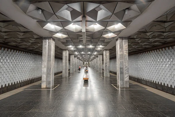 Innenraum Der Metrostation Zavod Imeni Malysheva Charkiw Ukraine Juni 2021 — Stockfoto