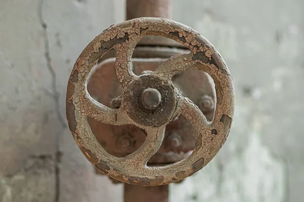 Old Rusty Valve Old Rusty Pipe Close — Stock Photo, Image