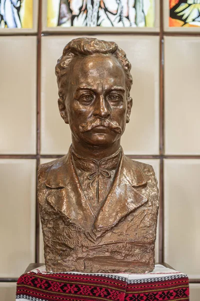 Busto Bronze Ivan Franko Escritor Ucraniano Famoso Kiev Ucrânia Setembro — Fotografia de Stock