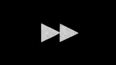 Kaba desenli çift beyaz hızlı forvet işareti izole edilir. Hareketi durdur.