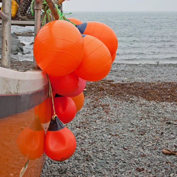 Colourful fishing floats — Stock Photo, Image