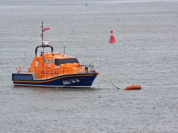 La Caccia ai Mollie, la scialuppa di salvataggio RNLI per la costa del Devon settentrionale — Foto Stock