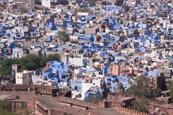 Den blå staden Jodhpur i Rajasthan, Indien. — Stockfoto