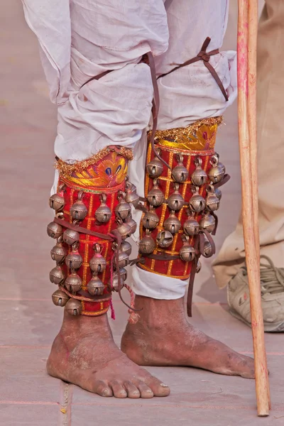 Traditional Indian leg bells, known as Ghungroos — Stock Photo, Image