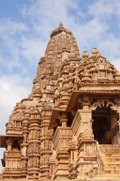 De lakshmana tempel van khajuraho, india — Stockfoto