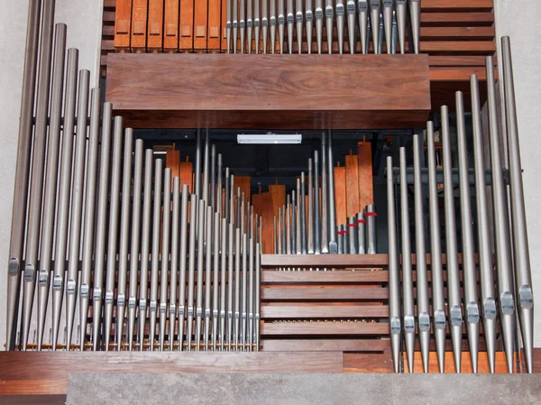 Orgel leidingen Detail — Stockfoto