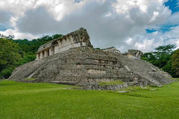 Palenque, Chiapas ve Meksika 'nın antik kalıntıları.