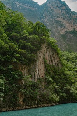 Chiapa de Corzo 'daki Sumidero uçurumları, Chiapas, Meksika
