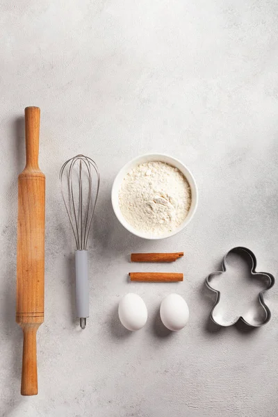 Faire Des Biscuits Noël Dans Cuisine — Photo