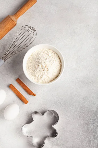 Weihnachtsplätzchen Backen Der Küche — Stockfoto