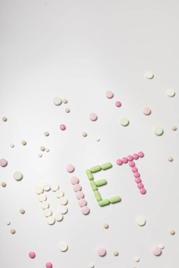 Çok renkli tabletlerin 