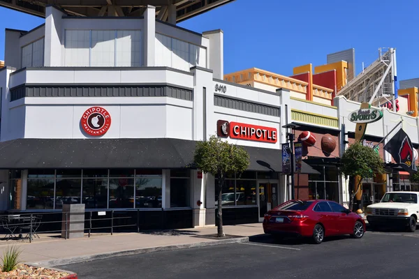 Chipotle and Just Sports in Glendale AZ — Stock Photo, Image