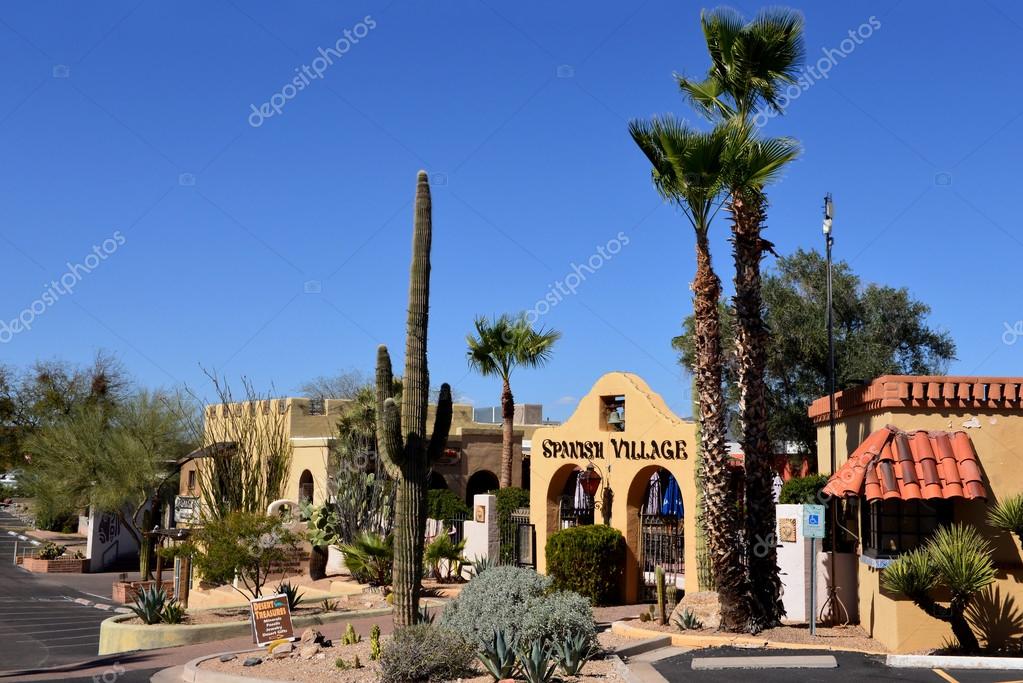 The Spanish Village in Carefree, Arizona Stock Editorial Photo