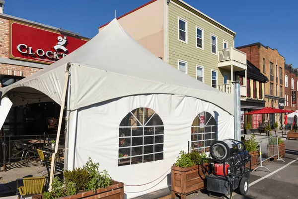 Ottawa Kanada Listopadu 2020 Clocktower Brew Pub Clarence Tent Sidewalk — Stock fotografie