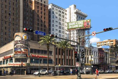 New Orleans, LA, ABD - 26 Eylül 2019: Walgreens, ABD 'deki en büyük ikinci eczane zinciri..