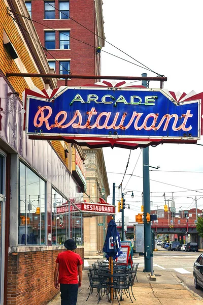 Memphis Estados Unidos Septiembre 2019 Histórico Restaurante Arcade South Main — Foto de Stock