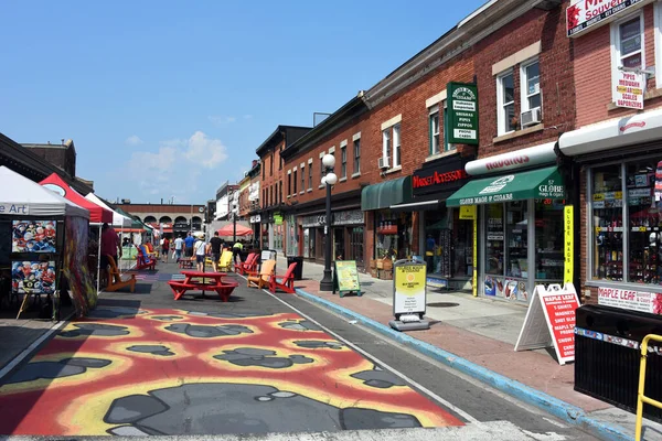 Ottawa Canada Août 2021 Rue William Fait Objet Vaste Projet — Photo