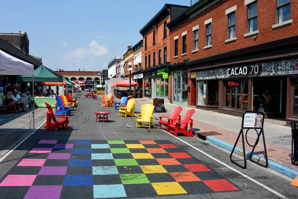 Ottawa Kanada Srpna 2021 William Street Prodělal Obrovský Projekt Obnovy — Stock fotografie