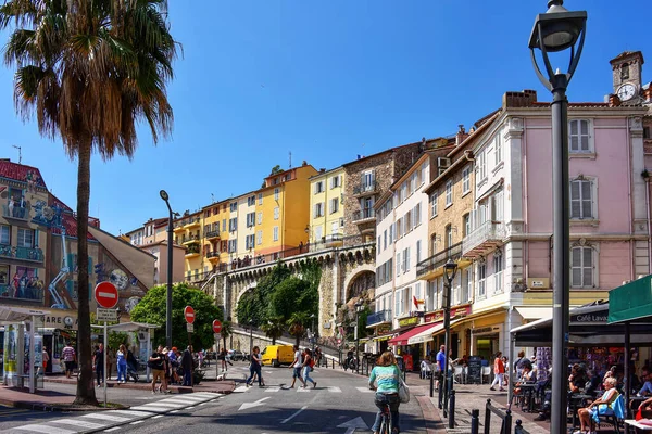 Cannes Frankrijk Mei 2018 Uitzicht Vanaf Bernard Cornut Gentille Naar — Stockfoto