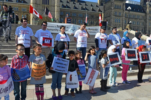 Hazara protestu v Ottawě — Stock fotografie