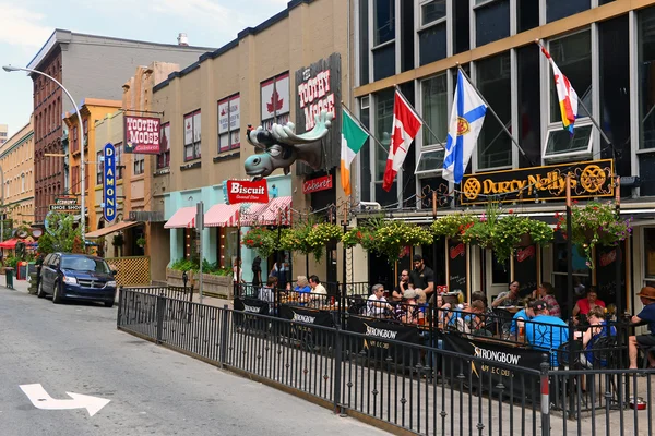 Argyle Street a Halifax Foto Stock