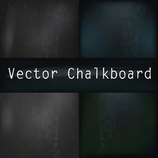 Vektör gerçekçi chalkboards tasarım kümesi — Stok Vektör