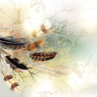 Arka plan gerçekçi tarzda eşarplı