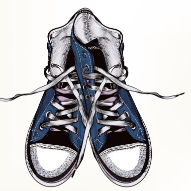 Moda arka plan ile spor boots Ayakkabı 