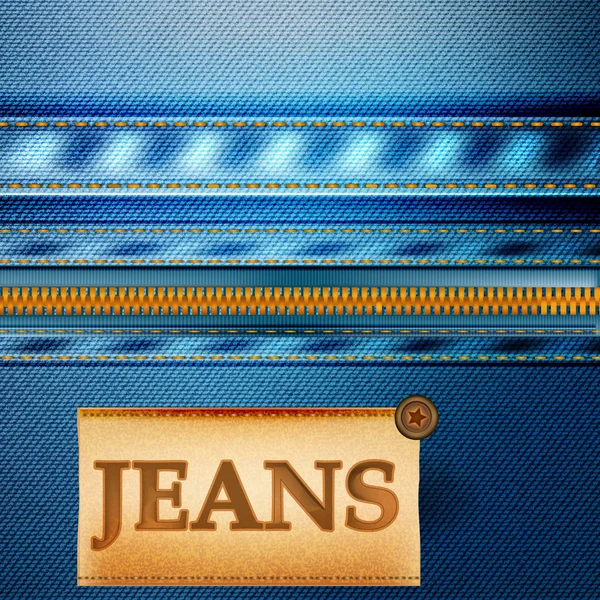 Fond vectoriel de mode avec texture en tissu jean — Image vectorielle