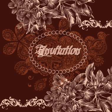 Düğün davetiyesi.