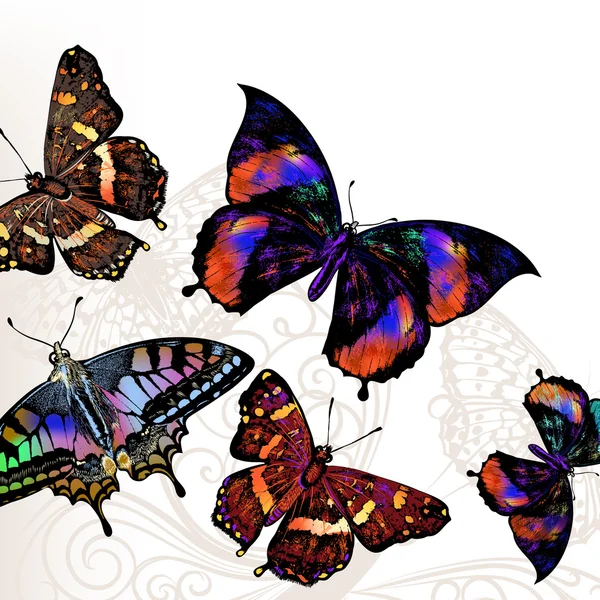 Schmetterling Vektor Hintergrund — Stockvektor