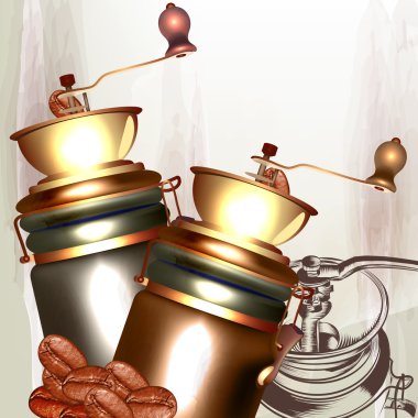 Kahve taneleri tasarım için ile kahve değirmeni(elektrikli)