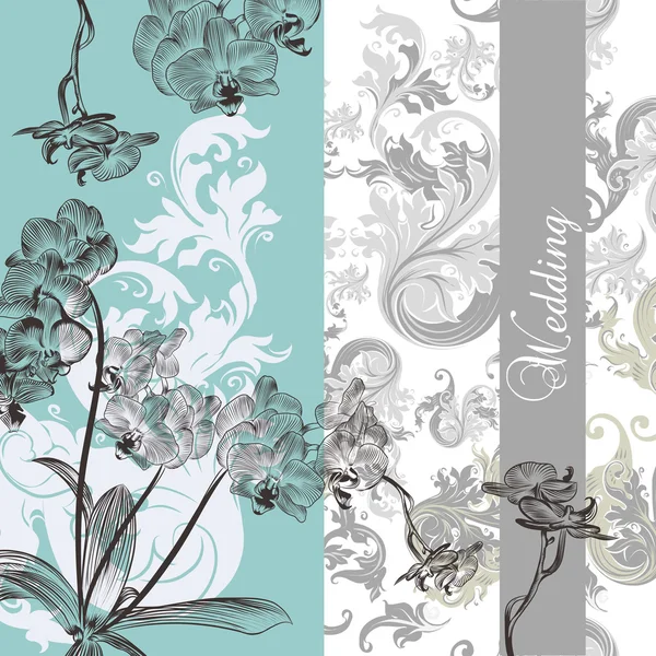 Düğün arka plan ile orkide