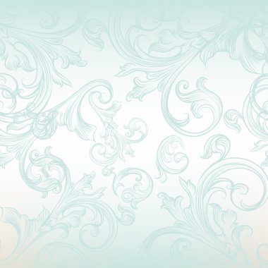Vector floral swirls ile duvar kağıdı tasarımı için seamless modeli