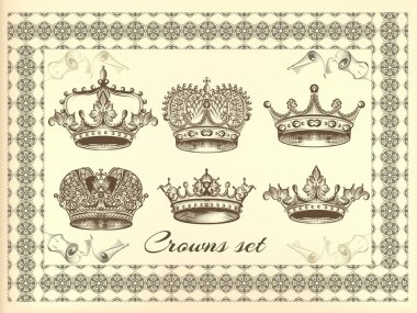 kron hanedan tasarımınız için vektör kümesi